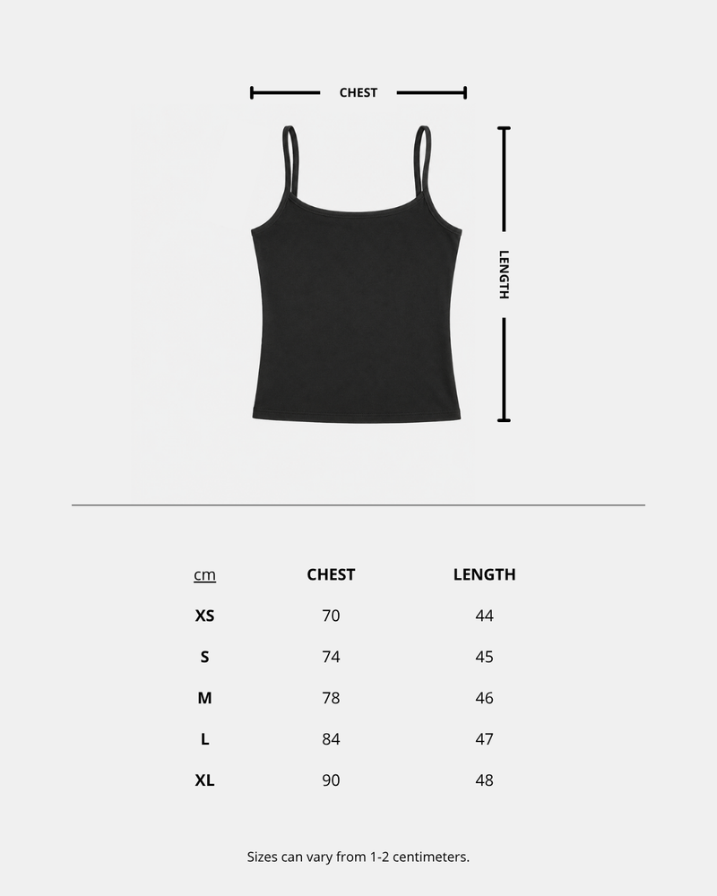 Guía de tallas de Out of My Mind Tank Top